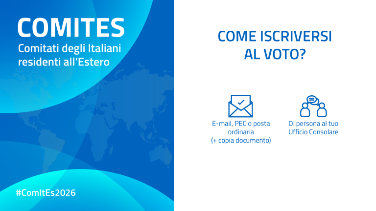 Elezioni dei COMITES 2026