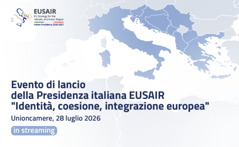 Tajani interviene all’evento di lancio della Presidenza italiana EUSAIR “Identità, coesione, integrazione europea”