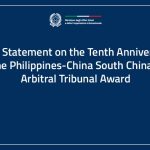 Joint Statement on the Tenth Anniversary of the Philippines-China South China Sea Arbitral Tribunal Award