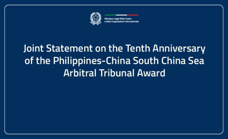 Joint Statement on the Tenth Anniversary of the Philippines-China South China Sea Arbitral Tribunal Award