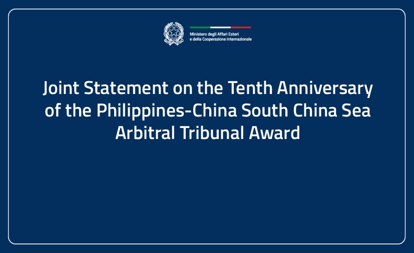 Joint Statement on the Tenth Anniversary of the Philippines-China South China Sea Arbitral Tribunal Award