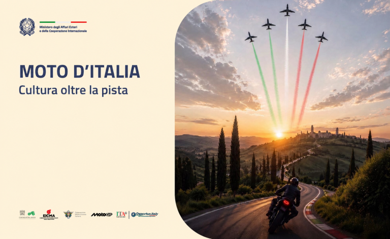 Il Ministro Tajani all’evento “Moto d’Italia – Cultura oltre la pista”