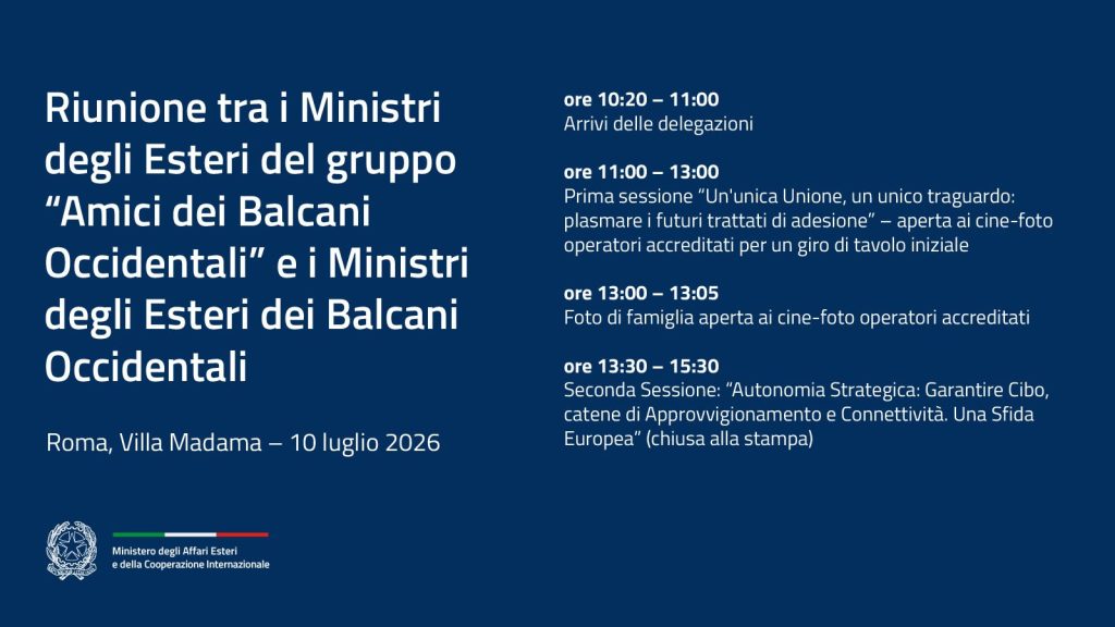 Programma Stampa Ministeriale balcani