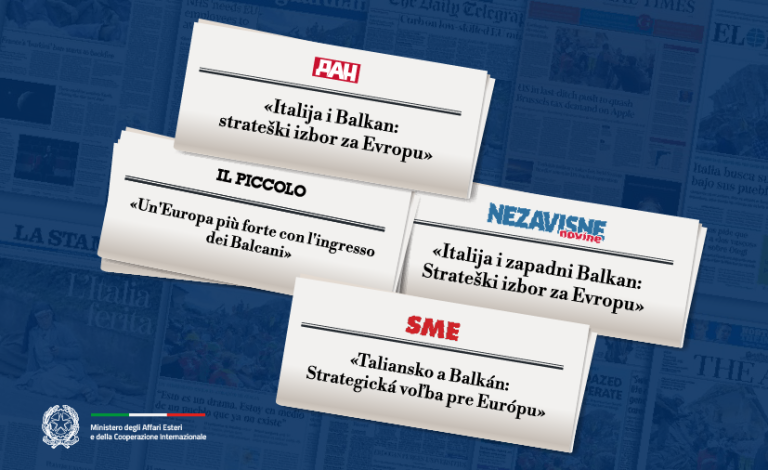Tajani_Un'Europa più forte con l'ingresso dei Balcani