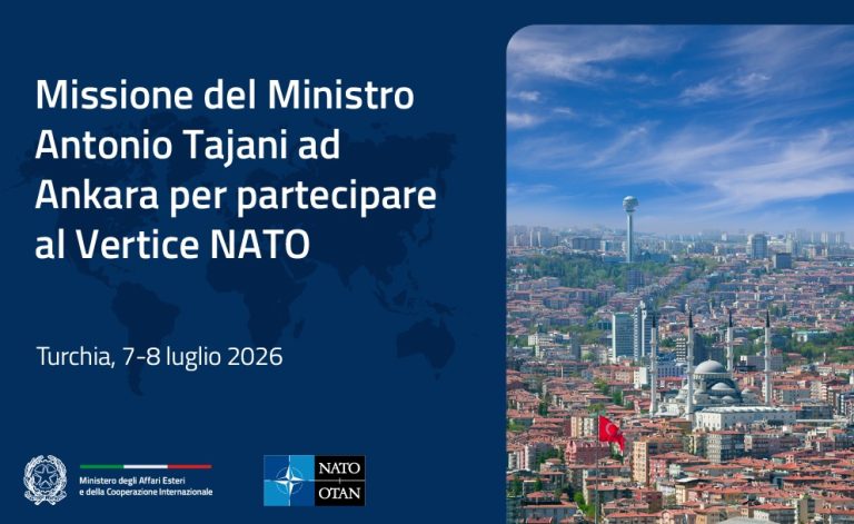 Il Ministro Tajani ad Ankara per il Vertice NATO