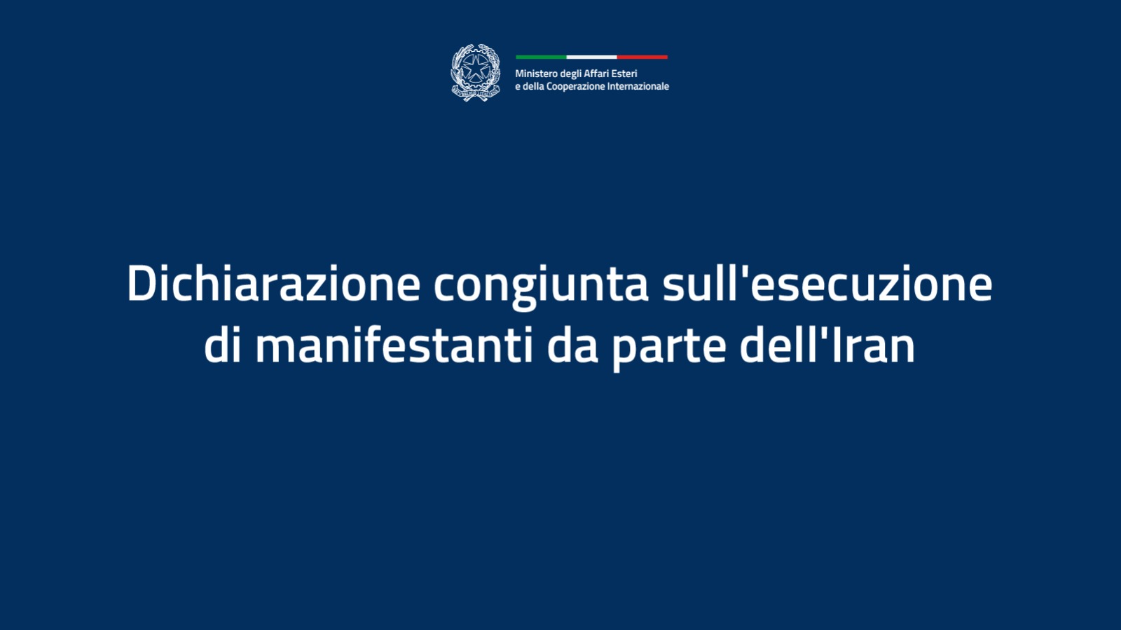 Dichiarazione_congiunta_esecuzione_manifestanti_Iran