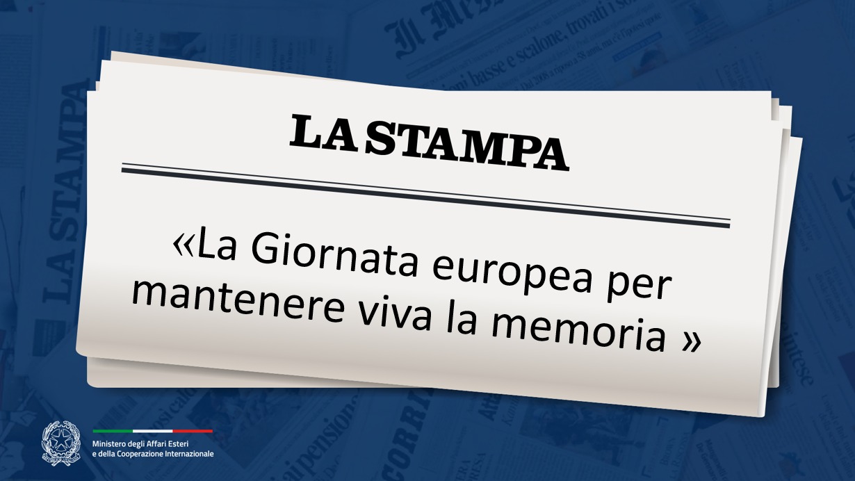 La Giornata europea per mantenere viva la memoria