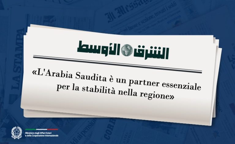 Tajani_intervista_Arabia_Saudita_partner_essenziale_stabilita_regione