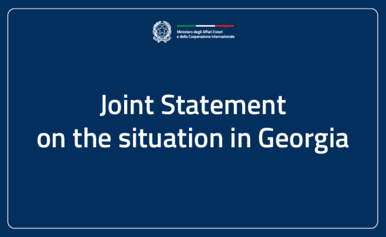 Dichiarazione congiunta sulla situazione in Georgia