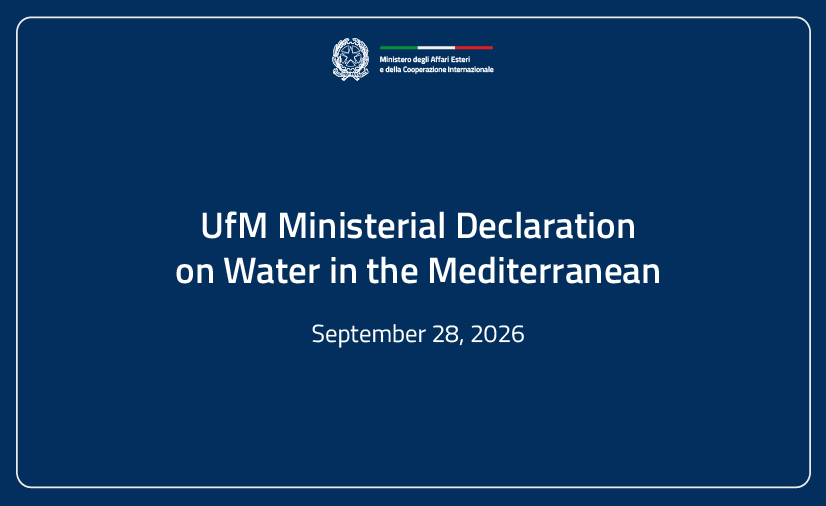 UfM Ministerial Declaration on Water in the Mediterranean
