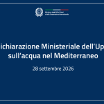 Dichiarazione Ministeriale dell’UpM sull’acqua nel Mediterraneo