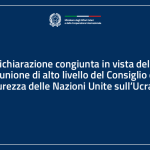 Dichiarazione congiunta in vista della riunione di alto livello del Consiglio di Sicurezza delle Nazioni Unite