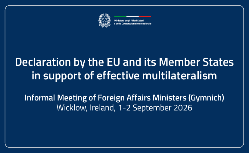 Dichiarazione dell’UE e dei suoi Stati membri a sostegno di un multilateralismo efficace eng