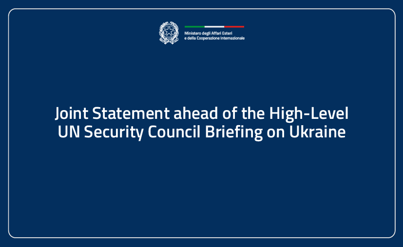 Joint Statement ahead of the High-Level UN Security Council Briefing on Ukraine