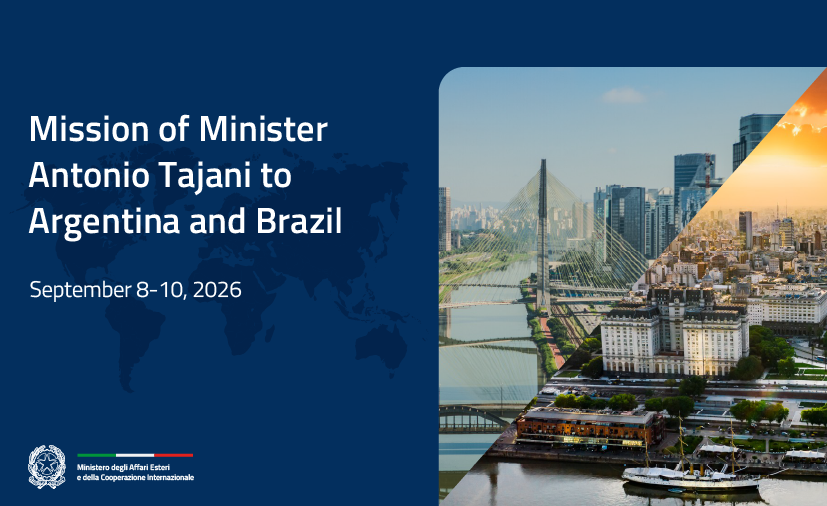 Tajani is leading a government mission to Argentina and Brazil