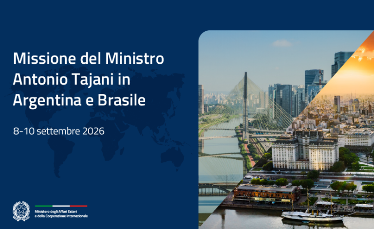 Tajani guida una missione di sistema in Argentina e in Brasile