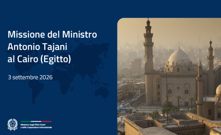Il Ministro Tajani al Cairo. Incontri istituzionali, Commissione congiunta e Business Forum Italia-Egitto