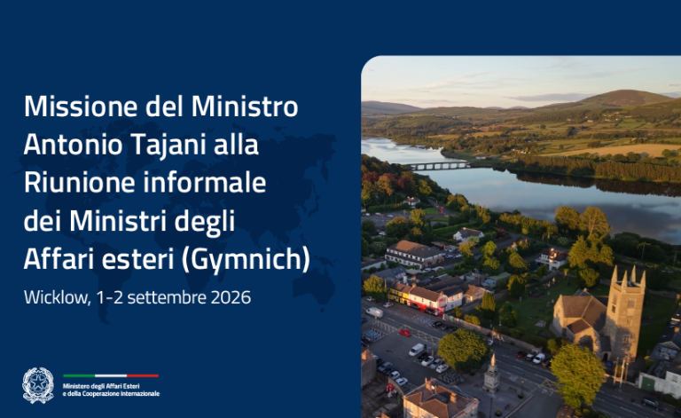 Tajani in Irlanda per la riunione dei Ministri degli Esteri UE (Gymnich)