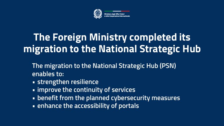 The Foreign Ministry completed its migration to the National Strategic Hub