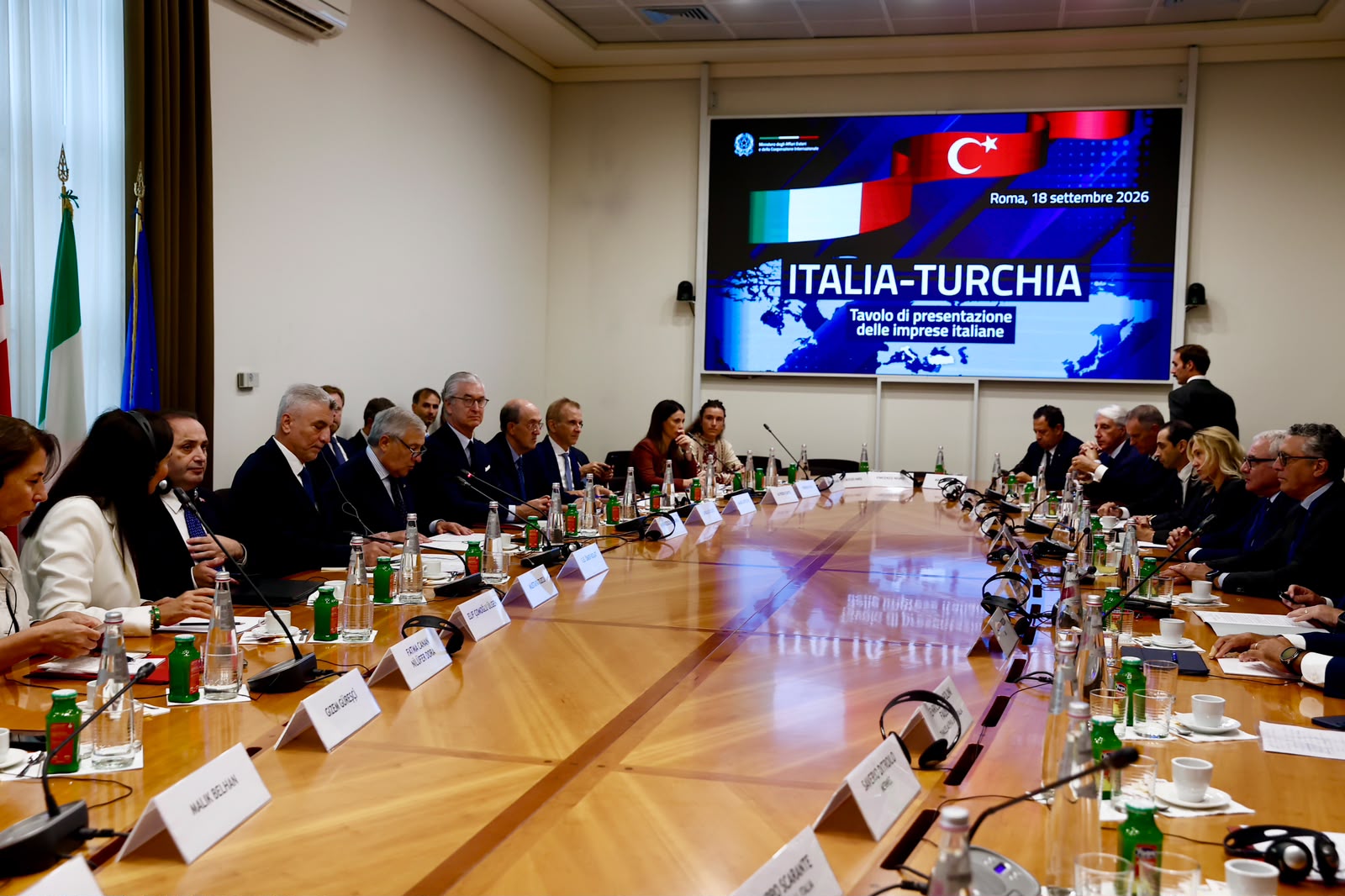 Tajani incontra il Ministro del Commercio Turco Omer Bolat