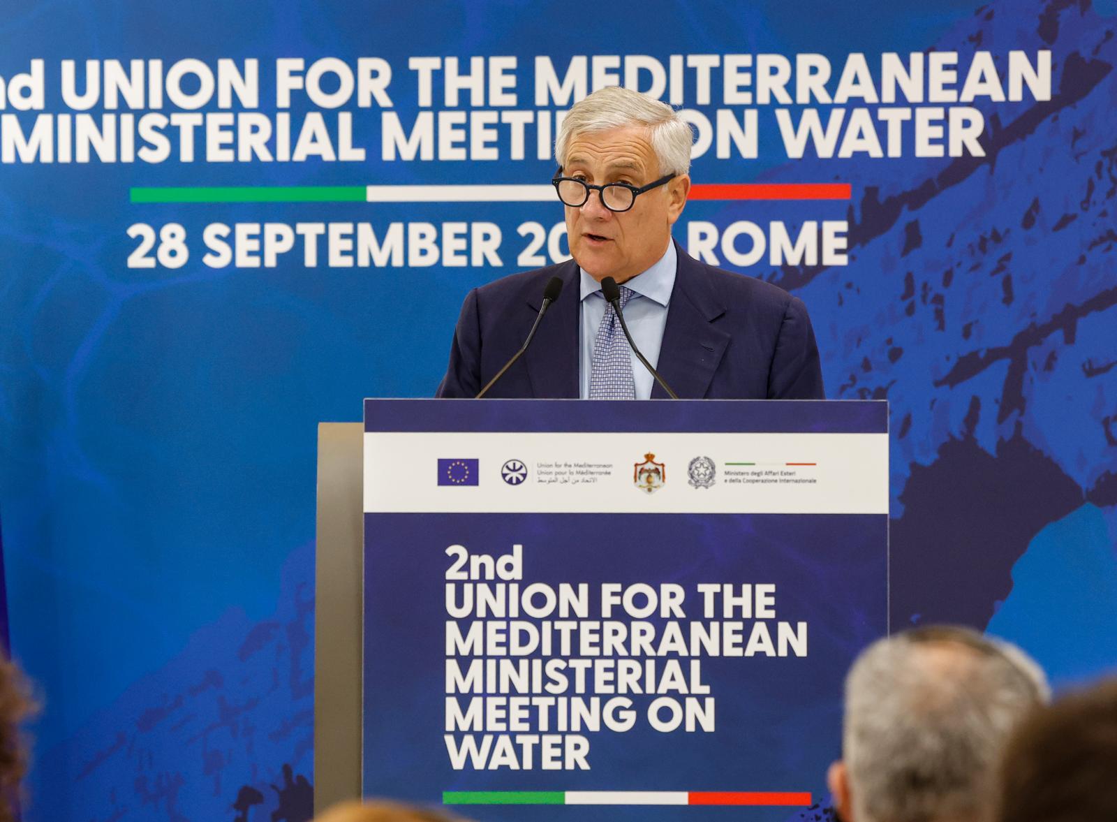 Tajani_l’acqua può essere un fattore di cooperazione e stabilità nel Mediterraneo