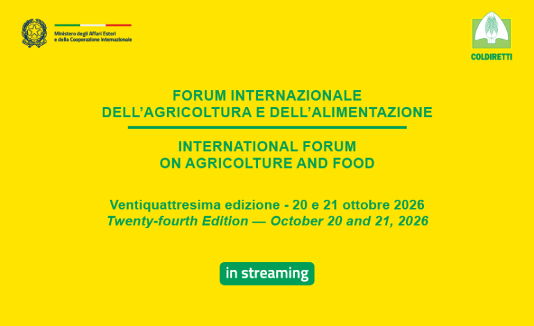Il Ministro Tajani interviene al Forum Internazionale dell’Agricoltura e dell’Alimentazione