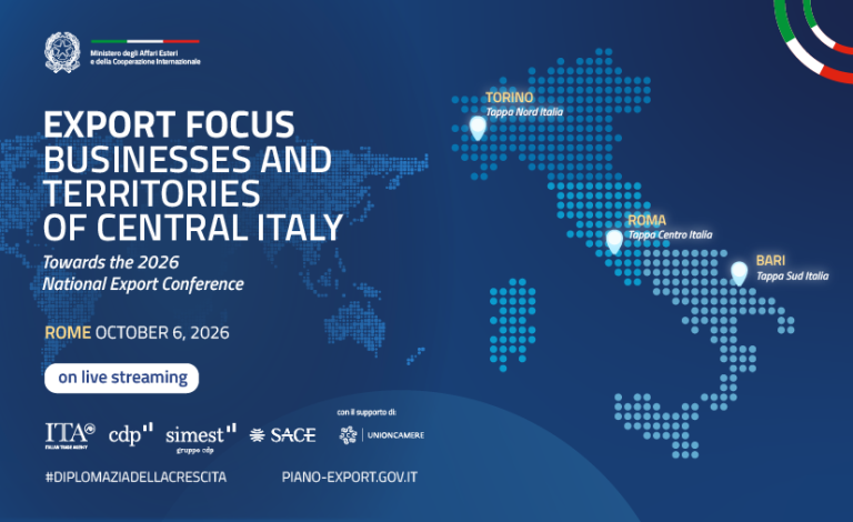Obiettivo Export: Imprese e Territori del Centro Italia Verso la Conferenza Nazionale dell’Export 2026