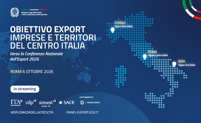Obiettivo Export: Imprese e Territori del Centro Italia Verso la Conferenza Nazionale dell’Export 2026