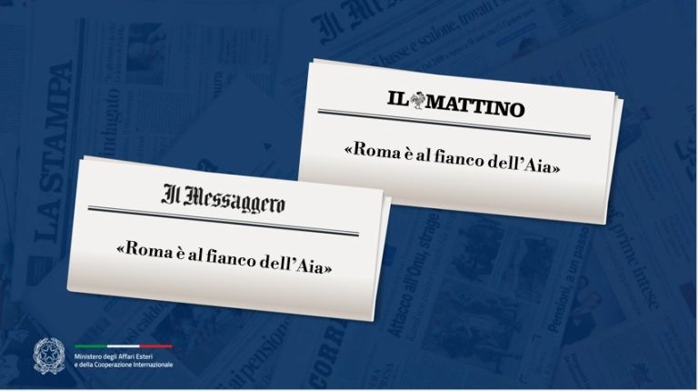 Tajani: «L'Italia sostiene l'Aia»