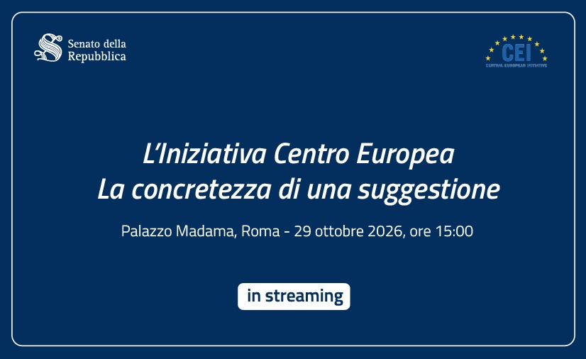 Tajani a Palazzo Madama per il trentennale del Segretariato InCE