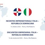 Tajani domani all’incontro imprenditoriale Italia–Repubblica Dominicana con il Presidente dominicano Luis Abinader