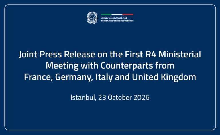 Joint Press Release on the R4 Ministerial Meeting with Counterparts from France, Germany, Italy and United Kingdom