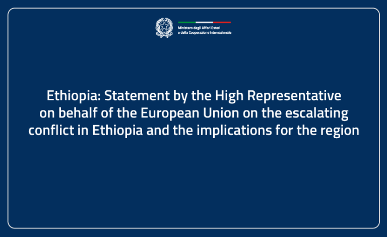 dichiarazione dell’Alto Rappresentante a nome dell’Unione europea ENG