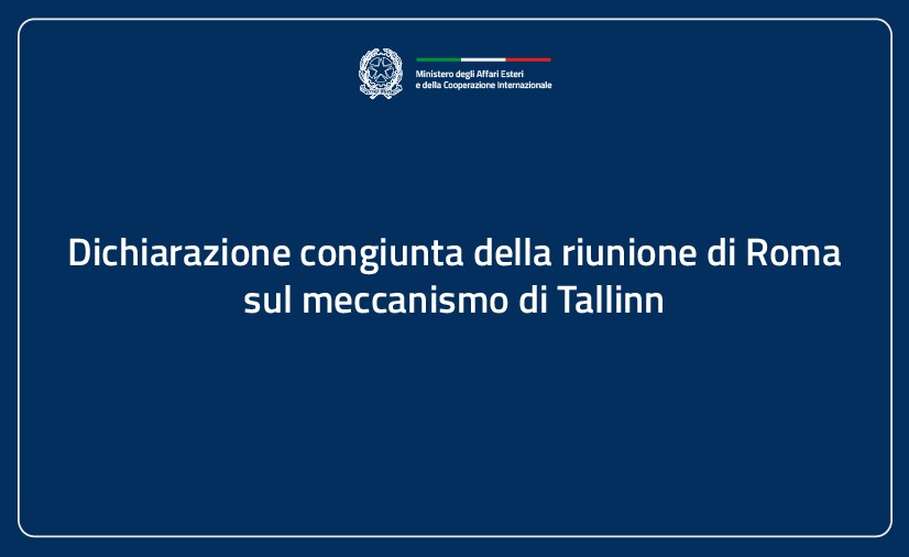 Dichiarazione Congiunta Tallin