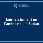Joint ministerial statement on the risk of famine in Sudan